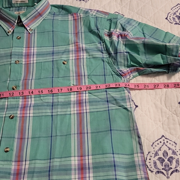 NWT London Fog Short Sleeve Button Down Sz LT - Picture 2 of 4